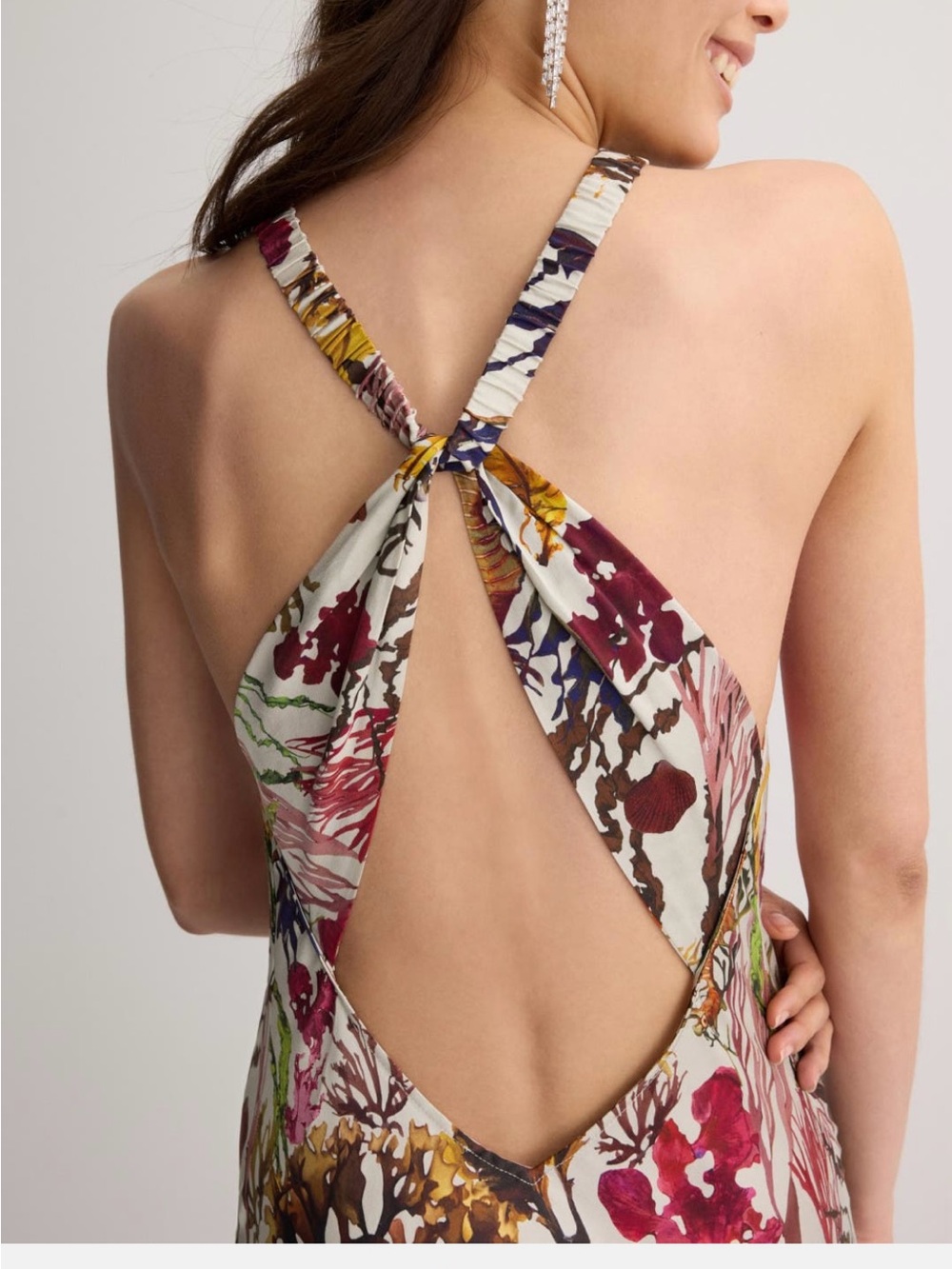 NWT Silk Laundry High Low Dress Planktonic Silk Maxi Dress Size Small - Picture 3 of 13